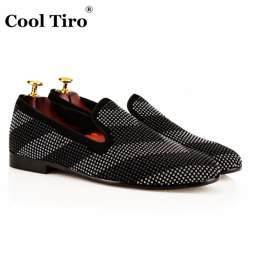 Rhinestone Loafers Men Flats strass Slippers (1)
