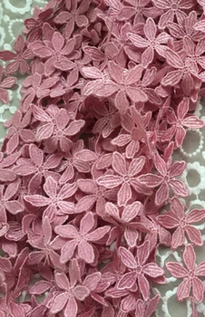 

14 yards pink purple off white venice daisy flowers lace trim, off white embroidered lace fabric, lace daisy trims