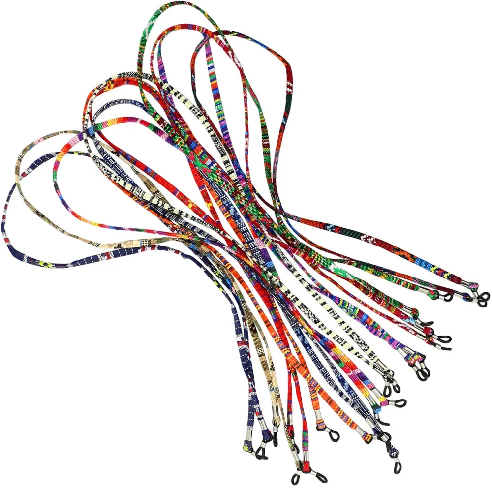 12 шт./компл. 60 шт./лот 5 мм широкий ретро очки для очков хлопковые шеи шнур Фиксатор ремень шнурок для очков держатель