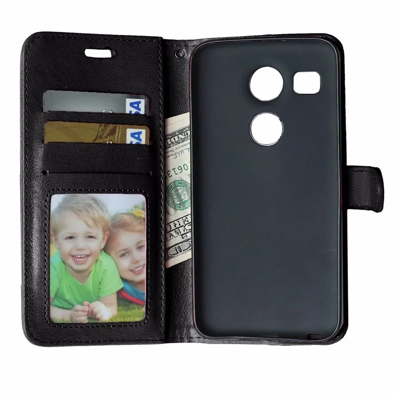 2015 Luxury Wallet PU Leather Back Cover Case For LG Nexus 5X H798 H790 H791 Google Nexus5X Case Flip Phone Protective Bag Skin (7)
