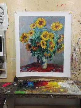 

hand painted on canvas High Qaulity Abstract Oil Painting Reproduction Of Famous art Van Gogh Impression no framed