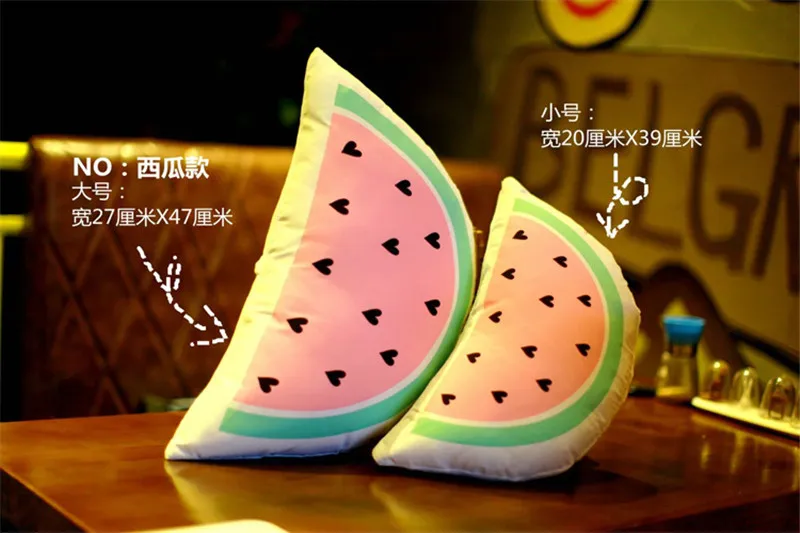 Anime Cartoon Totoro Plush Toys Cute Teeth Watermelon Ice Cream My Neighbour Totoro Cat Dolls Baby Kids Cushion Pillow Gift 1pc (7)