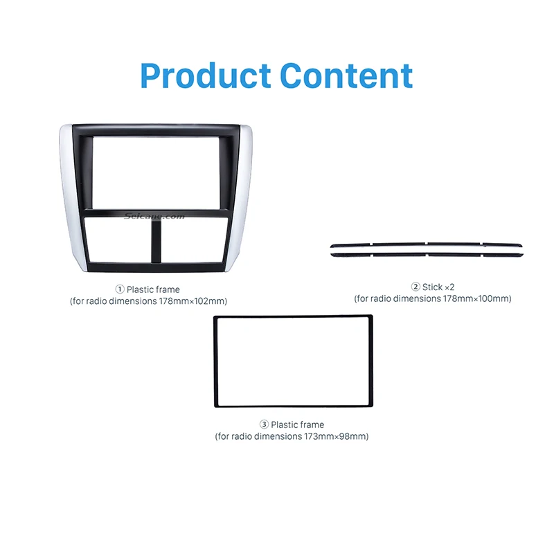 Seicane Двойной Дин Радио фасции для 2008-2013 Subaru Forester Impreza монтажная рамка Dash CD DVD gps объемная панель Черный