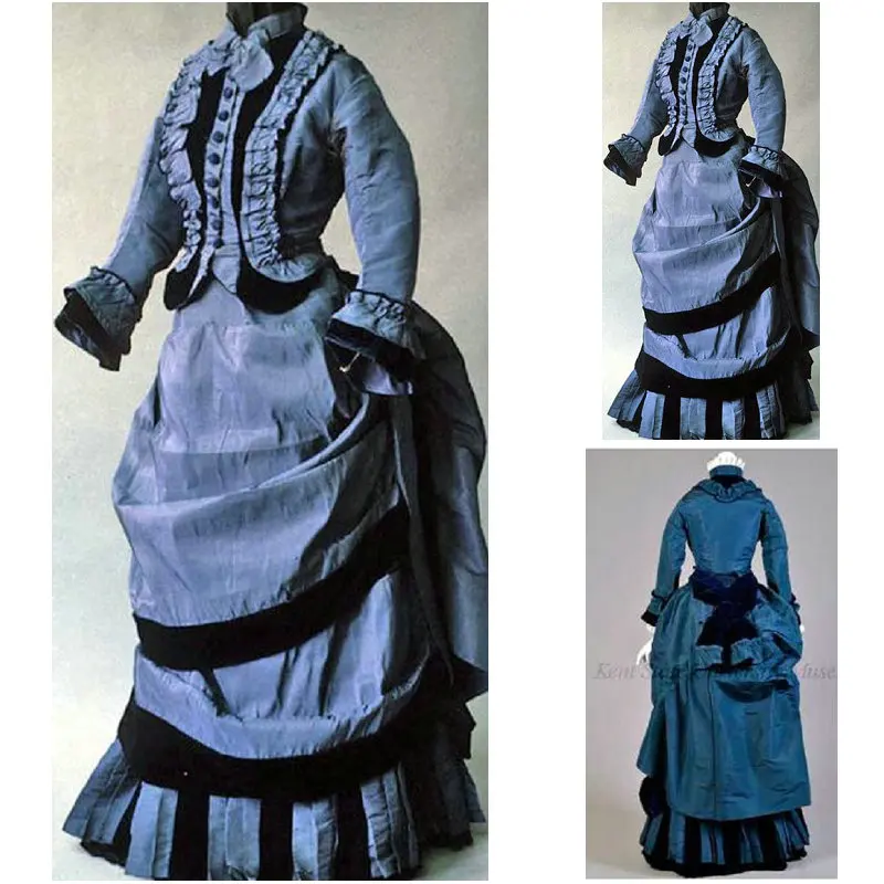 

19 Century Civil War Southern Belle Gown evening Dress/Victorian Lolita dresses/scarlett dress US6-26 SC-829
