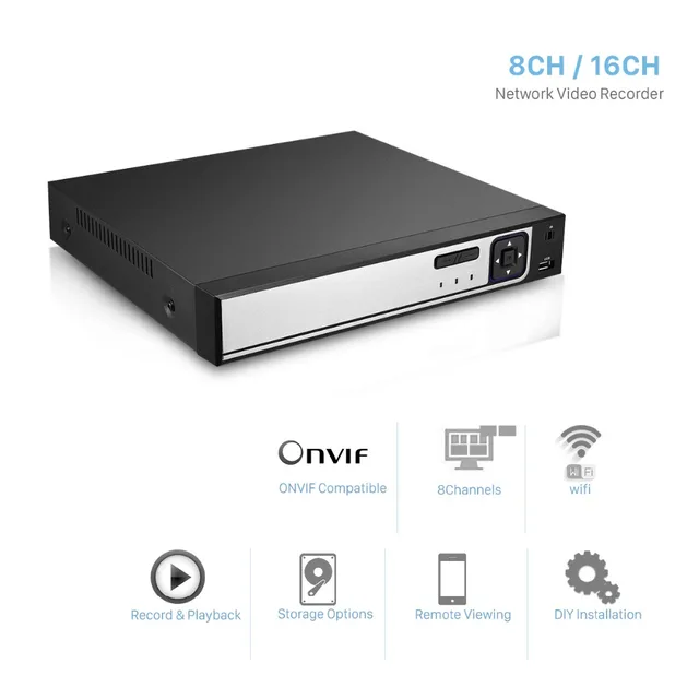 Grabador de vídeo de red CCTV, sistema de seguridad para cámara IP, 16 canales, 5M, CCTV, NVR, 8 canales, 4 canales, 5MP, H.265/ H.264 Grabador de vídeo de red CCTV, sistema de seguridad para cámara IP, 16 canales, 5M, CCTV, NVR, 8 canales, 4 canales, 5MP, H.265/ H.264