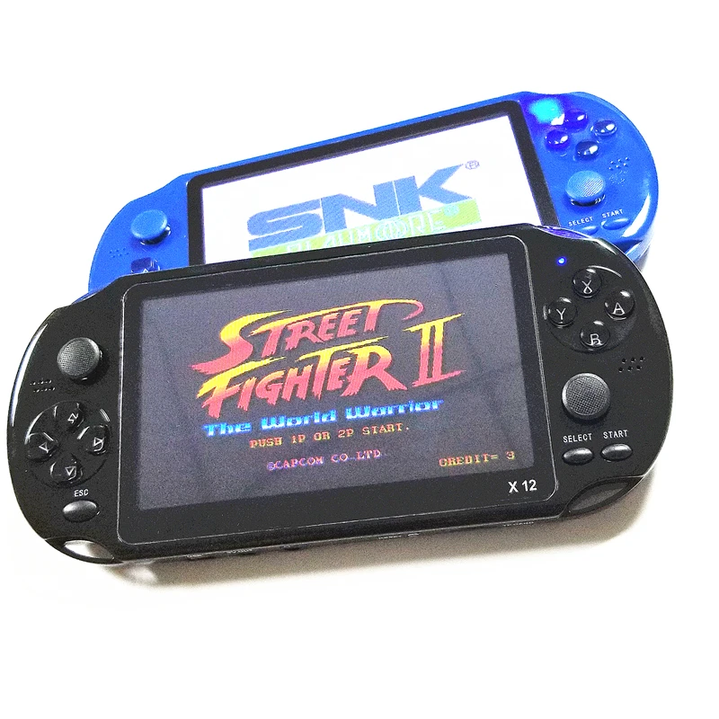 Upgraded version X12 game console 5 inch portable handheld retro video game machine with 1000+ 8/16/32 bit Arcade games