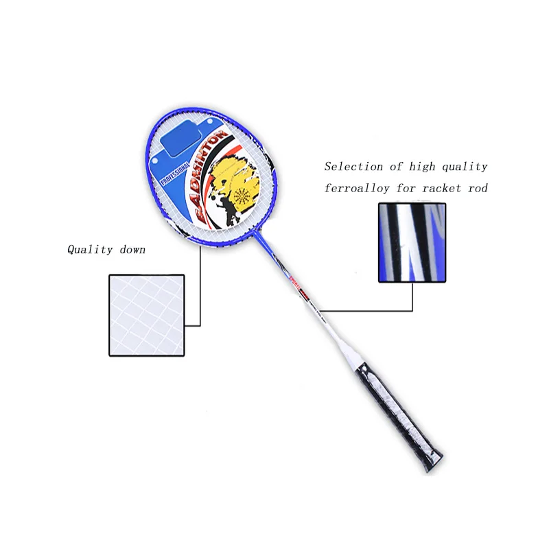 Kyncilor Badminton Racket High Quality Down Ferroalloy Rod Fashion Student Training Racket