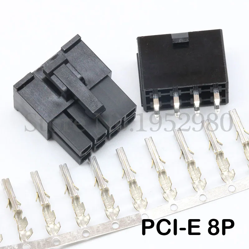 

20 Set 4.2mm Connector PC Computer Graphics Card PCI-E GPU 8Pin 5557 Straight Pin Header+Male Housing