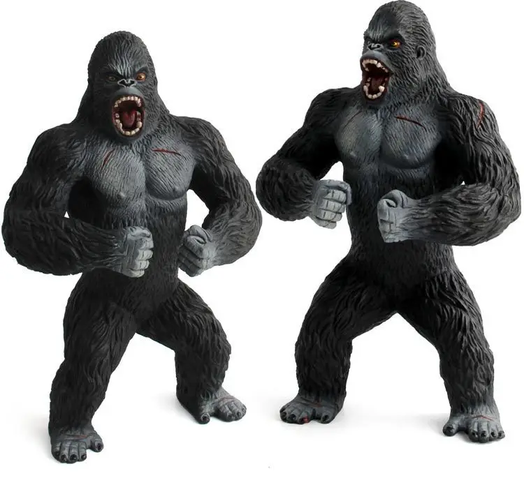 1 шт. 19 см Kingkong King Kong Chimpanzee зверь свирепые яростные модели животных Gorilla высокое качество фигурка игрушка для детей
