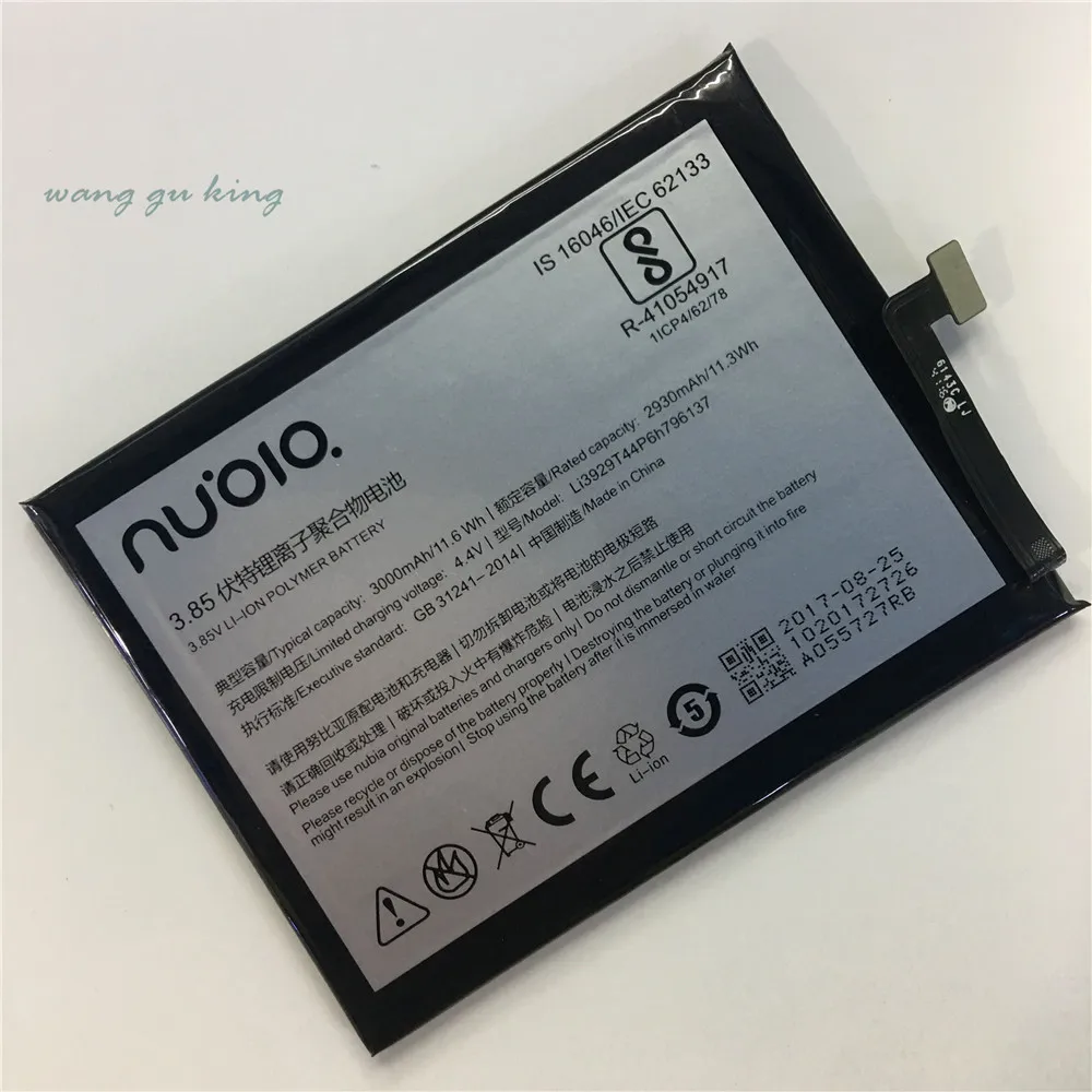 

100% Original Li3929T44P6h796137 Battery For ZTE Nubia Z11miniS Z11 miniS NX549J Z17mini Z17 mini NX569H NX569J Battery 3000mAh