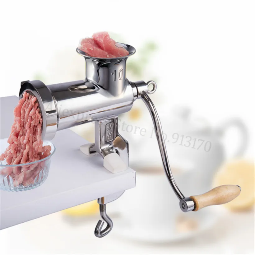 Manual Stainless Steel Multi-function Meat Grinder Machine Sausage Grinding Kitchen Tool Crank Handle Manual Stainless Steel Multi-function Meat Grinder Machine Sausage Grinding Kitchen Tool Crank Handle