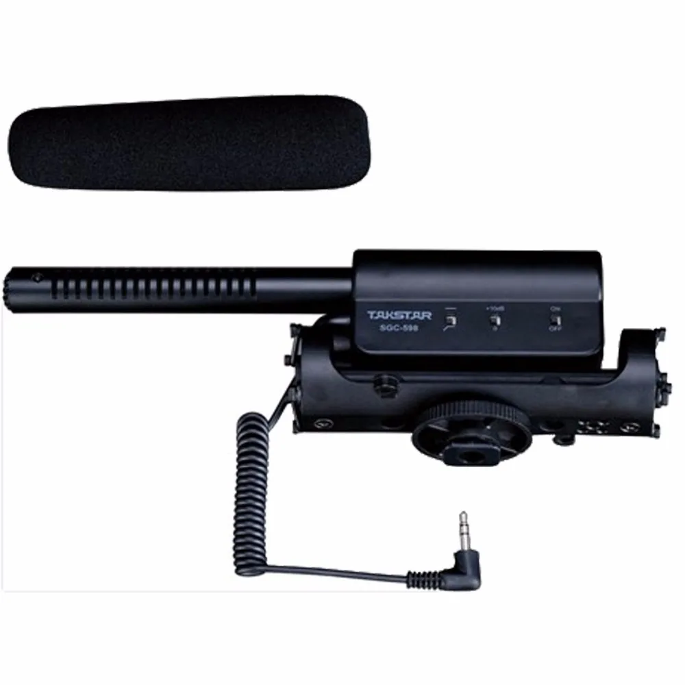 Takstar SGC 598 фотография интервью дробовик микрофон для Nikon Canon DSLR камера DV