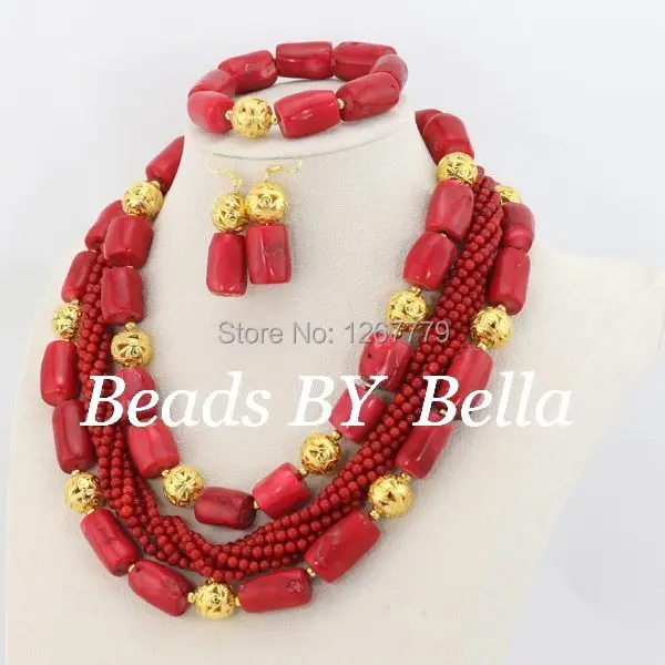 2017 сезон: весна лето комплект ювелирных изделий набор Коралловые бусы для женщин