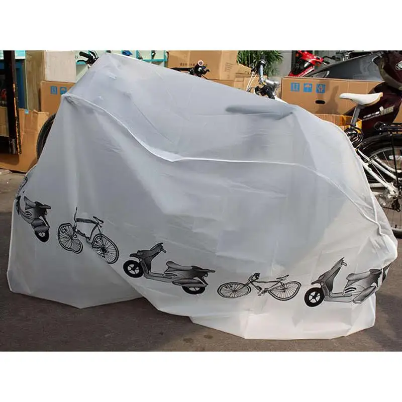 

ROCKBROS 26"- 29" 29er Bike MTB Waterproof Cover Protector Bicycle Cycling Rain Dust Protector Cover Waterproof Protection White