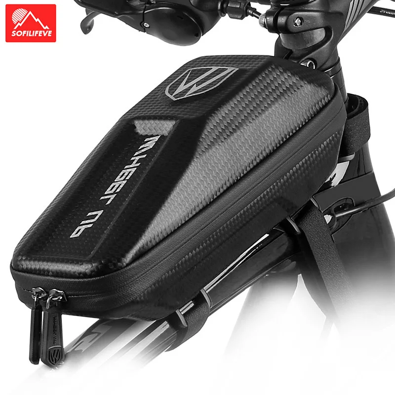 

Bike Front Frame Bags EVA Hard Shell Bicycle Accessories Top Tube Case Waterproof Bikes Storage Bag Cyclists Pouch Bicycle Bag