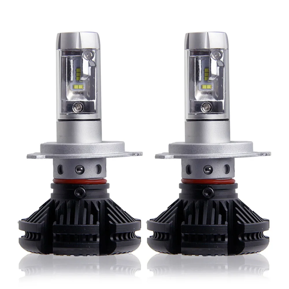 2X High/Dipped Beam H4 Led Car Bulbs 6500K SUV 12000LM Headlight Kits X3 Automobile Head Light 50W/Pair Fan-less ZES Chips lamp 2X High/Dipped Beam H4 Led Car Bulbs 6500K SUV 12000LM Headlight Kits X3 Automobile Head Light 50W/Pair Fan-less ZES Chips lamp