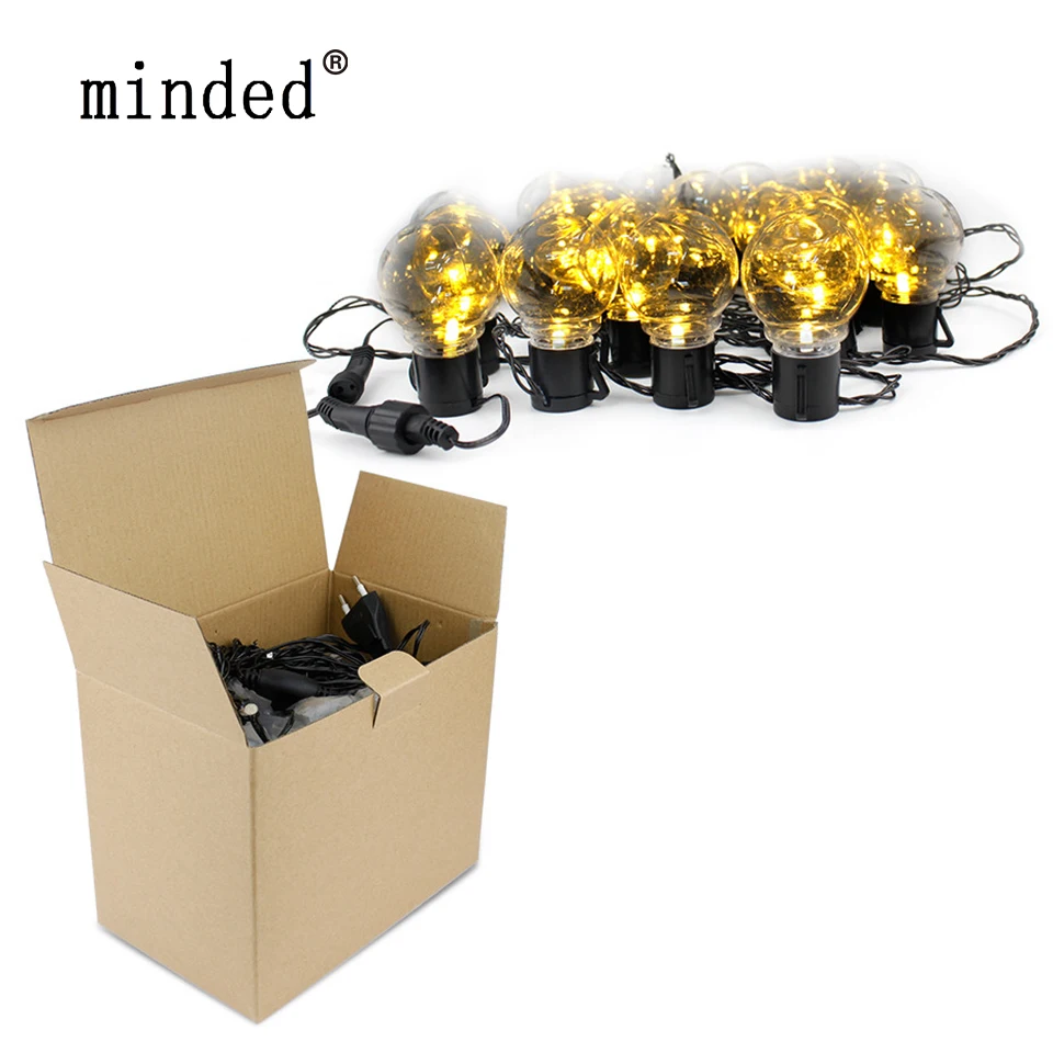 

LED Globe Bulbs String Lights White Warm White RGB 20 Clear Vintage Bulbs 20ft Decorative Outdoor Backyard Patio Holiday Lights