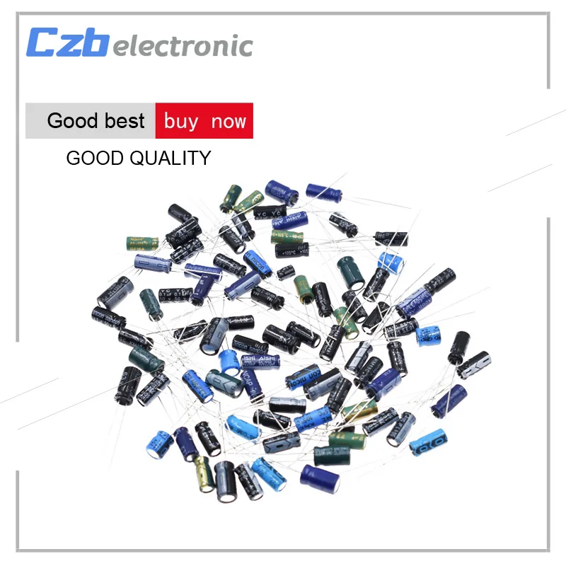 210Pcs 25 Value 0.1uF-220uF Electrolytic Capacitors condenser Assortment Kit | Электроника