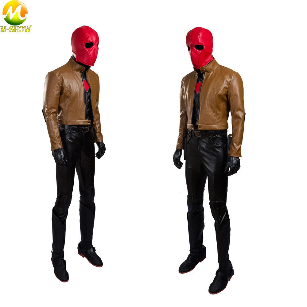 Batman Red Hood Cosplay Costume - Jason Todd Halloween Cosplay for Men: Leather Jacket Cosplay Clothing, Custom Made image 4