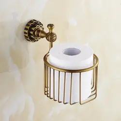 Vidric держатели бумаги твердая латунь бронза корзина для туалетной бумаги Ванная комната полка настенные аксессуары для ванной комнаты WC
