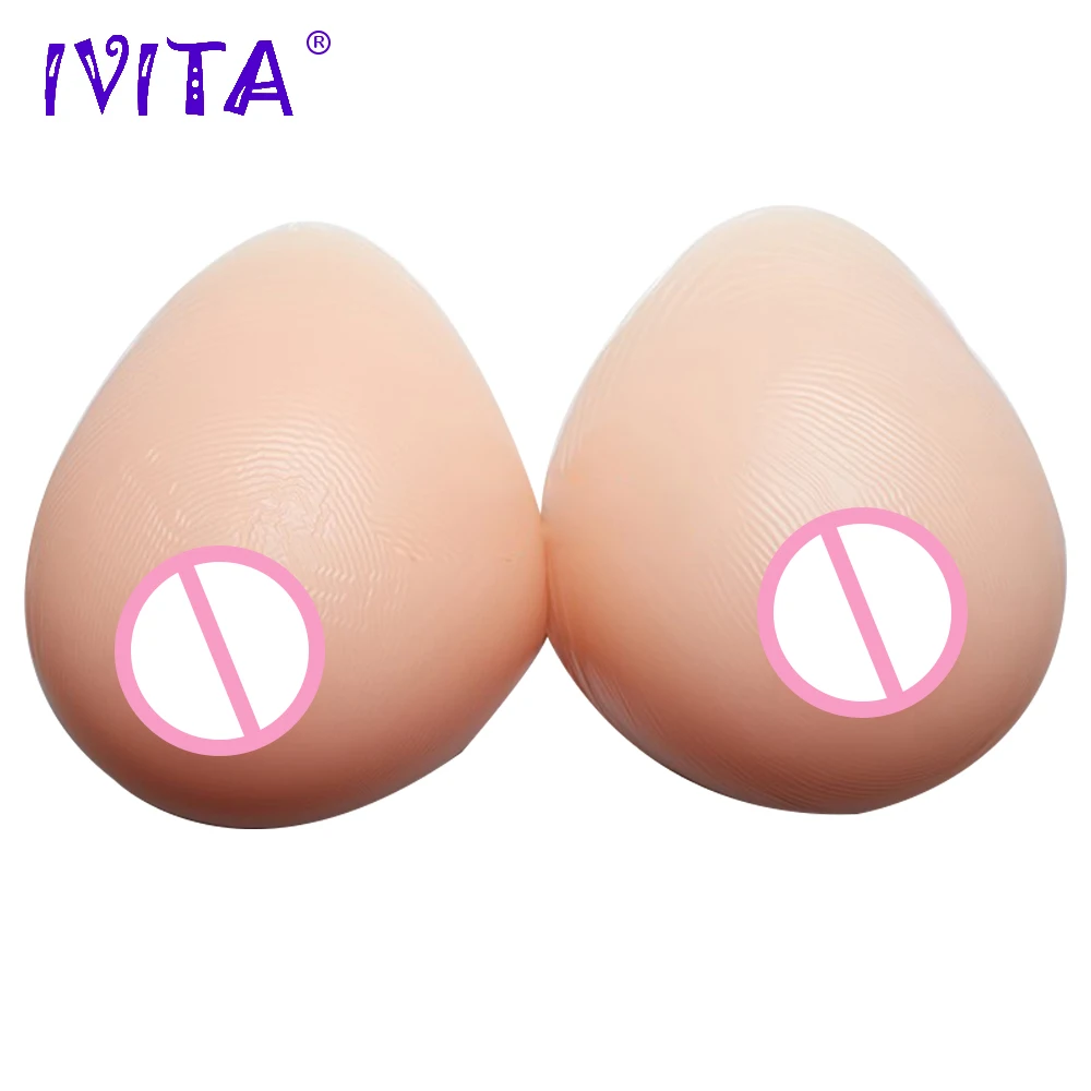 

IVITA 800g Mastectomy Silicone Breast Forms Prosthesis Fake Boobs Enhancer Full Silicon Women Realistic Soft Hot Sale Breasts