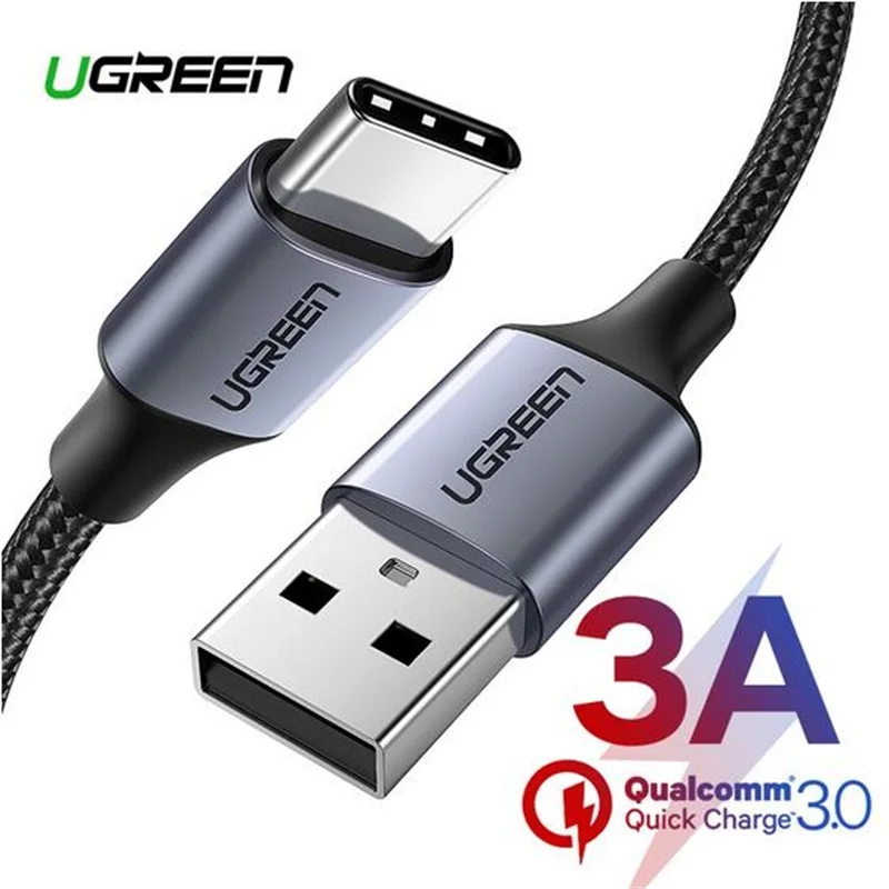 Ugreen usb type c кабель для быстрой зарядки кабель для передачи данных для samsung Galaxy S9 S8 кабель для мобильного телефона для huawei xiaomi 9 8 зарядное устройство короткое