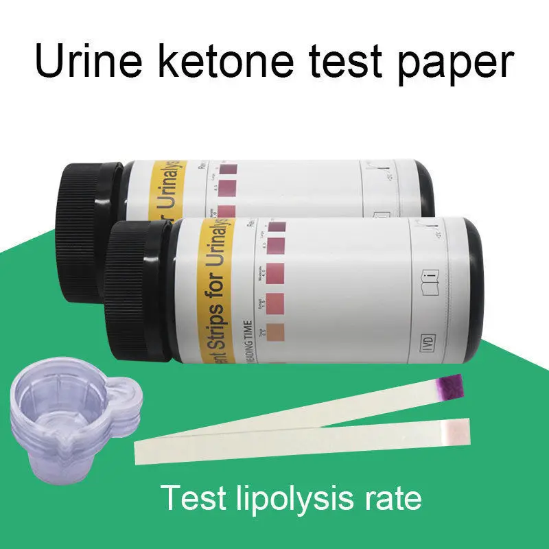 100 шт./компл. кетон полосок домашние кетоз мочи мочевой Тесты-диета Аткинса Вес потерять анализ Кето полоски Здоровое питание тела Тесты er