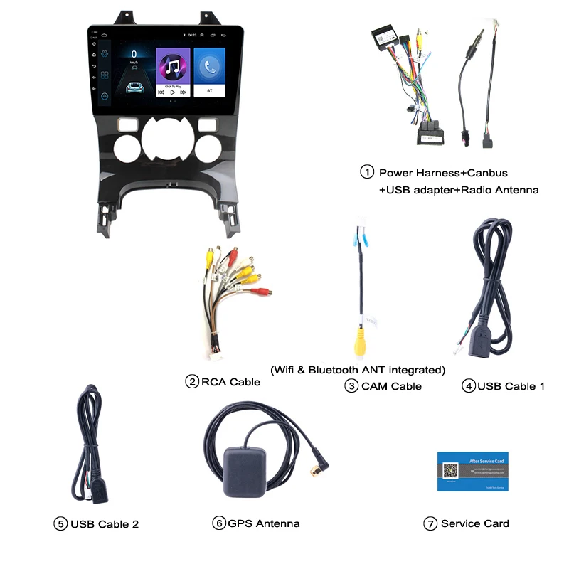 Excellent 9 inch 2.5D IPS Tempered HD multi-touch screen Android 8.1 NAVI for Peugeot 3008 2009-2015 Automatic AC with BT USB WIFI  SWC 1