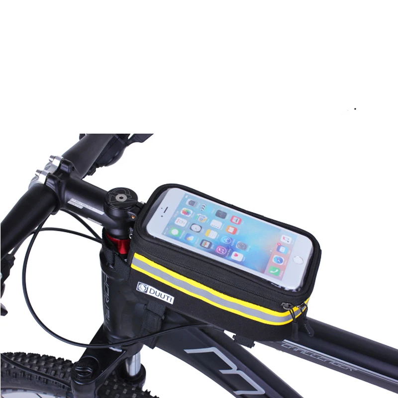 

Waterproof Mountain Bike bag Front Tube Cycling Bicycle Bag Saddle Bag Holder Pannier Mobile Phone Bag Case Pouch bolsa biciclet