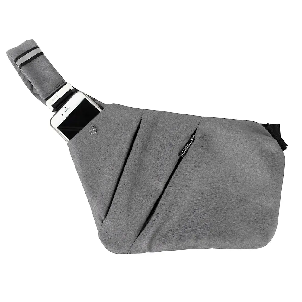 Мужской рюкзак на лямках, сумка на грудь, легкая, для спорта на открытом воздухе, кемпинга, противоугонная сумка через плечо, сумка на плечо, рюкзак для мужчин и женщин - Цвет: Темно-серый
