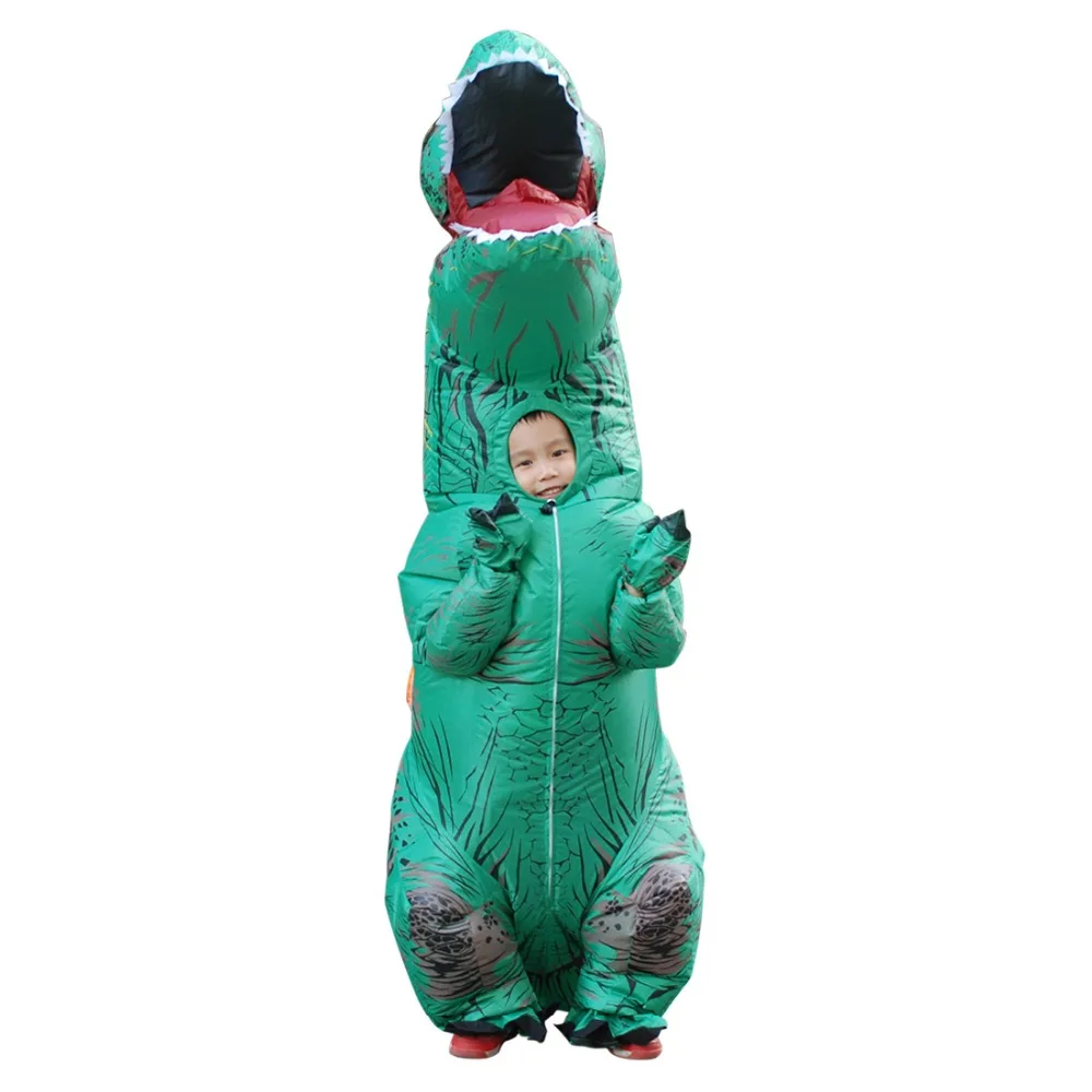 Детские надувные динозавры Динозавр Парк Юрского периода персонажи нарядное платье T-REX костюм косплей на Хэллоуин для мальчиков карнавальные Вечерние