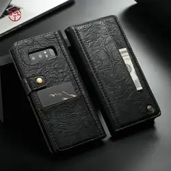 Качество товаров Оригинальный чехол для samsung Galaxy Note 8 чехол Роскошные Бизнес кожа Винтаж телефон сумка для samsung Примечание 8