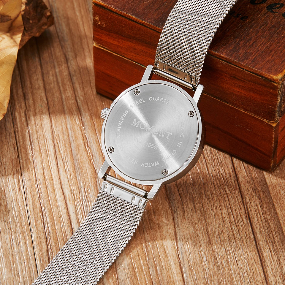 Creative Wood Watch Couple Wrist Watches Stainless Steel Strap Lover Gift Clock Natural Wooden Dial Wristwatch for Men and Women