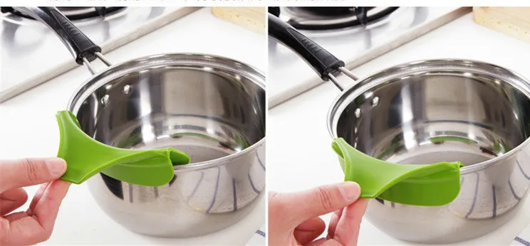 1 шт. силиконовая насадка воронка для кастрюль мисок и банок|silicone kitchen tools|slip onpot |