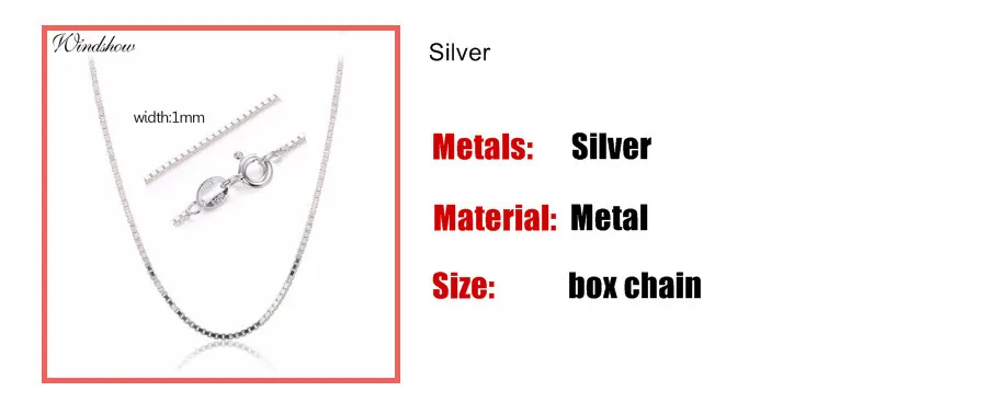 7 различных размеров реальные 925 пробы серебро цепочка коробка Цепочки и ожерелья Для женщин Для мужчин для маленькой девочки 35/40/45/50/60/70/80 см ювелирные изделия kolye