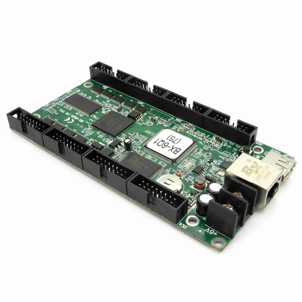 BX-6Q1 Ethernet+ Синхронный светодиодный модуль полноцветная светодиодная карта управления 8* hub75 порт в комплекте rgb беспроводной lintel светодиодный контроллер