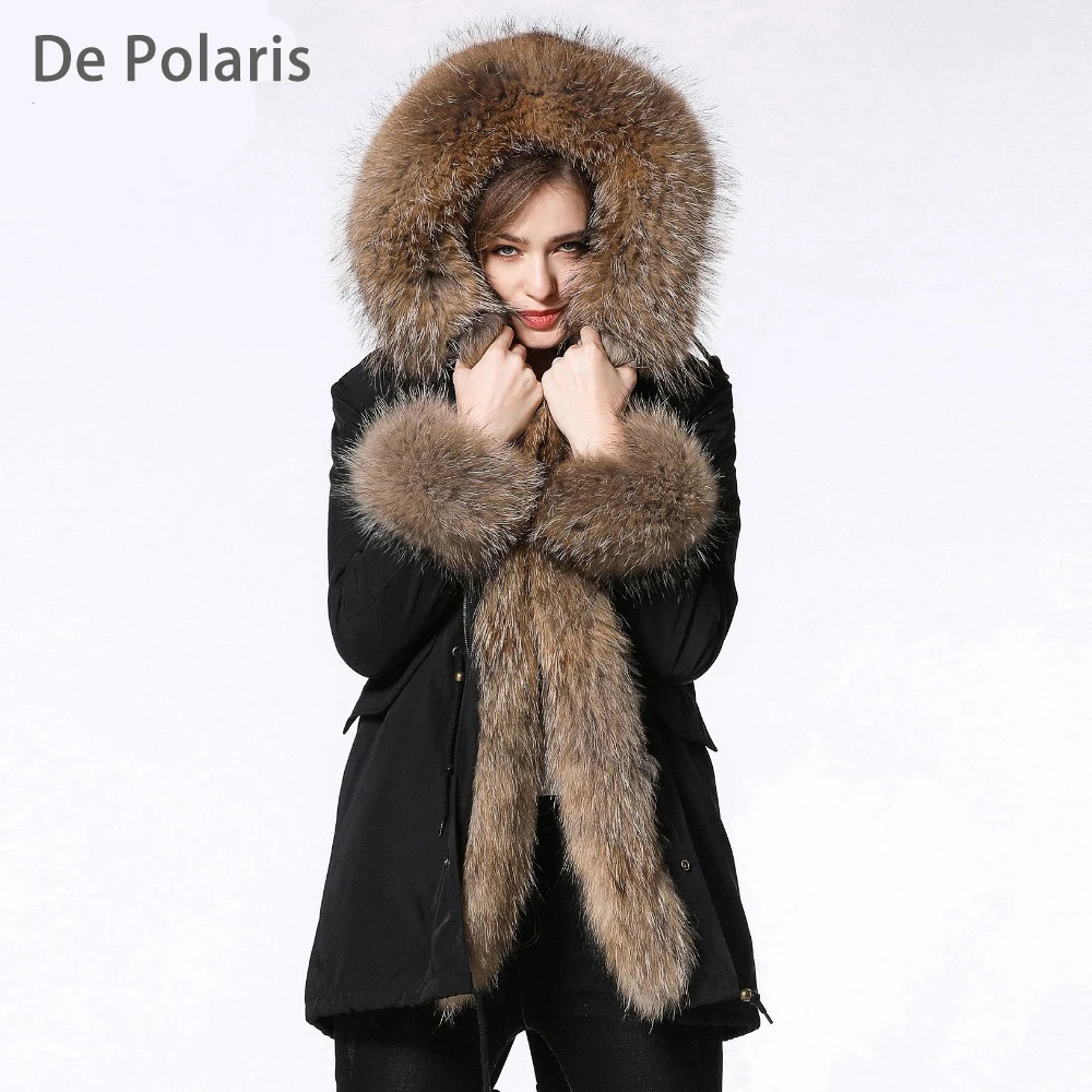 

parka real fur coat women furs parka women winter real raccoon fur coat women long jacket real fur coat hood parka outerwear