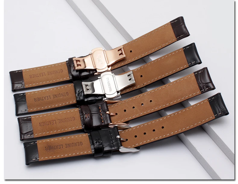 Новые 13 мм 17 мм 18 мм 20 мм высокого качества из натуральной кожи ремешок для часов черный коричневый для D-W часы браслет