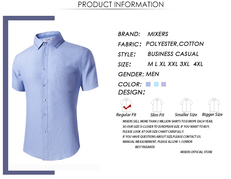2018 брендовая летняя Для мужчин рубашка короткий рукав синий мягкий Мужская классическая рубашка Для мужчин дышащая Повседневная рубашка