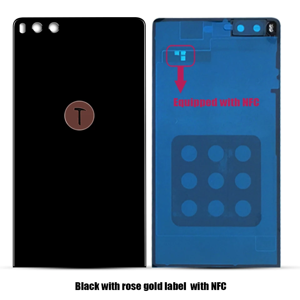 Стеклянный чехол для смартфона Smartisan U2 Pro JianGuo Pro для смартфона OD105 OD103, задняя крышка для батареи, корпус, запасные части - Цвет: Rose gold with NFC