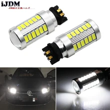 IJDM-bombillas LED Canbus PW24W PWY24W para Audi, BMW, Volkswagen, luces de señal de giro o luces de circulación diurna, xenón 6000k