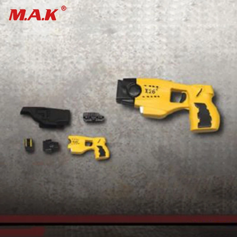 ZY2009E X26 Taser Yellow black 1/6 Simulation Handgun Model Toy Fit 12