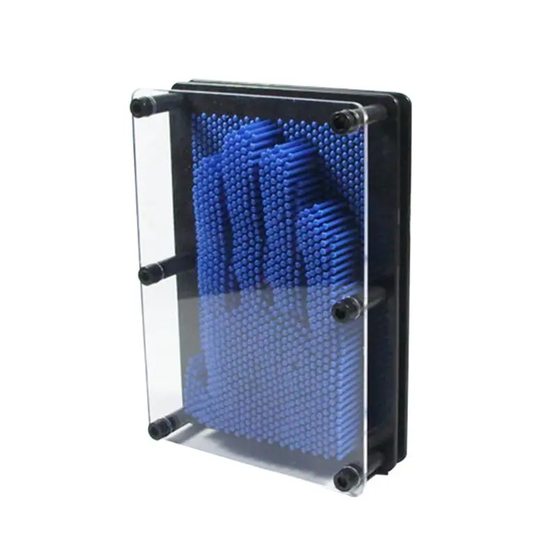 buy Plastic Colorful Desk Toys Funny Game Pin Art 3D Clone Shape PinArt Shoumo Needle Hand Model Sculpt