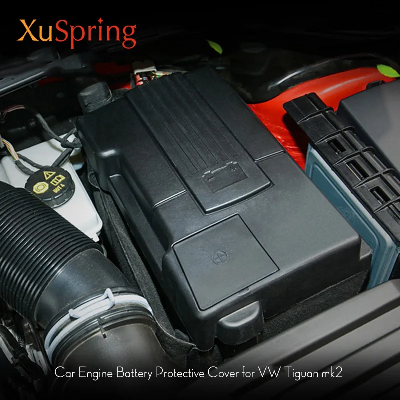 Для VW Tiguan MK2 автомобиля положительный отрицательный электрод батареи Водонепроницаемый пылезащитный чехол Стайлинг