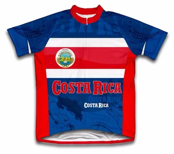 

Costa Rica Flag Cycling Jerseys Clothing Bicycle Bike Short Sleeve Sportswear Cycling Clothing Quick-Dry Racing Bicycle Clothes