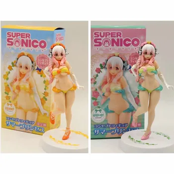

18cm Anime Sexy Girl Figure SUPERSONICO Cute Summer Swimsuit Ver PVC Action Figures collection Model Toy