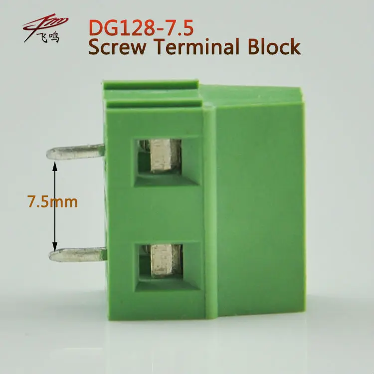 

10 PCS DG128-7.5-2P DG128-7.5-3P Screw Terminal PCB Spliced Terminal 2 Pin 3 Pin 7.5 Pitch KF128 DG128