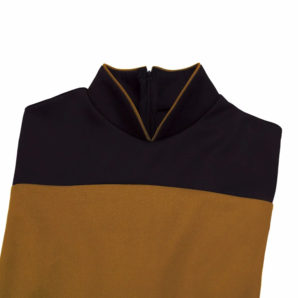 Star Trek Jumpsuit Cosplay Costume Yellow Halloween Uniform For Women Men (8)