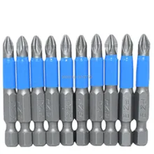 10 шт. PZ2 PZ1 воздействие отвертка 50 мм биты магнитного воздействия отвертки Отвертка вставить Мощность драйвер инструмент Биты