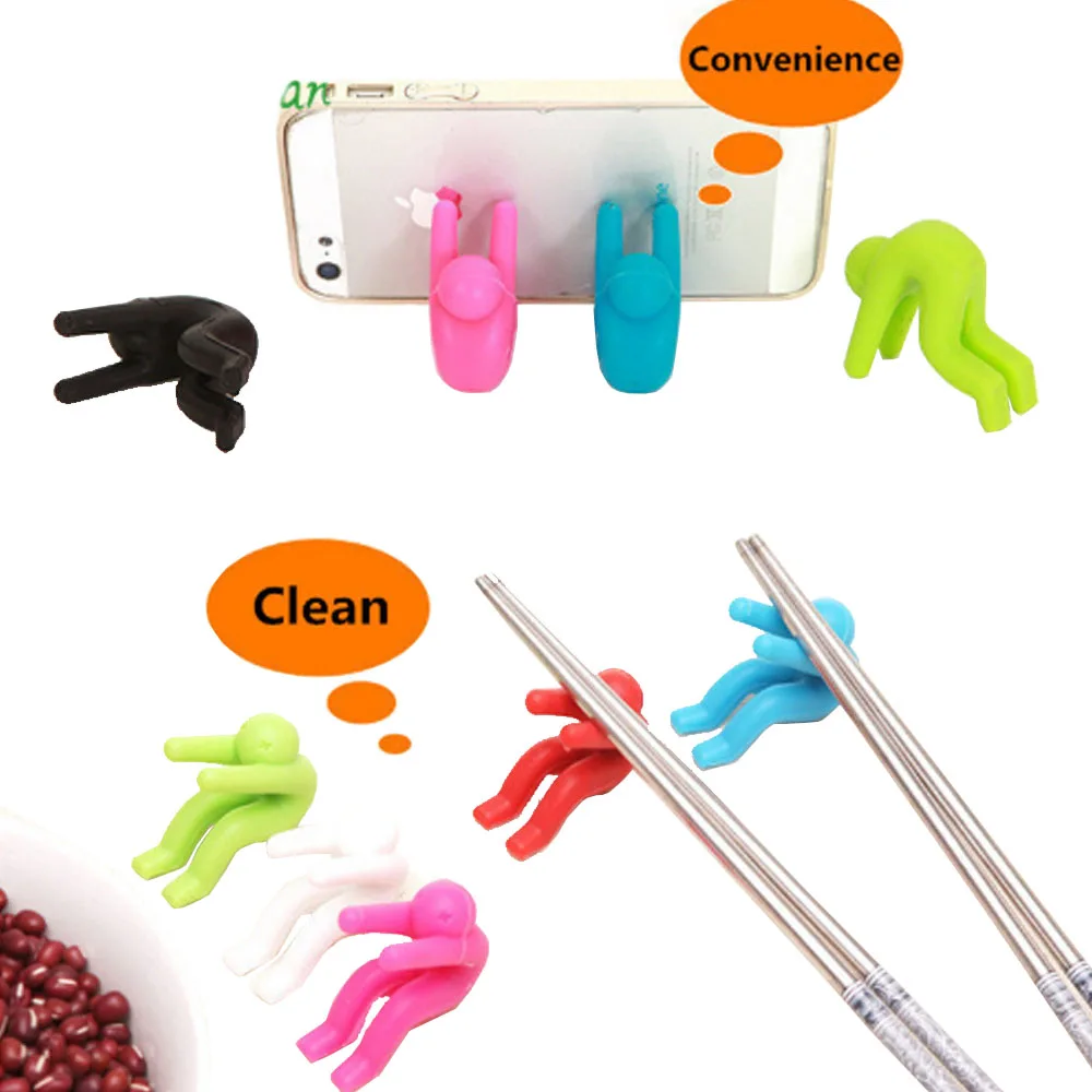 

Silicone Bracket Creative Multi-purpose Kitchen Pot Cover Anti-overflow Raised Smartphone Holder Mobile Phone Support Cook Tool